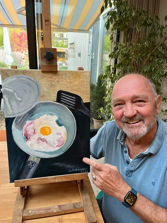 Bert in het atelier