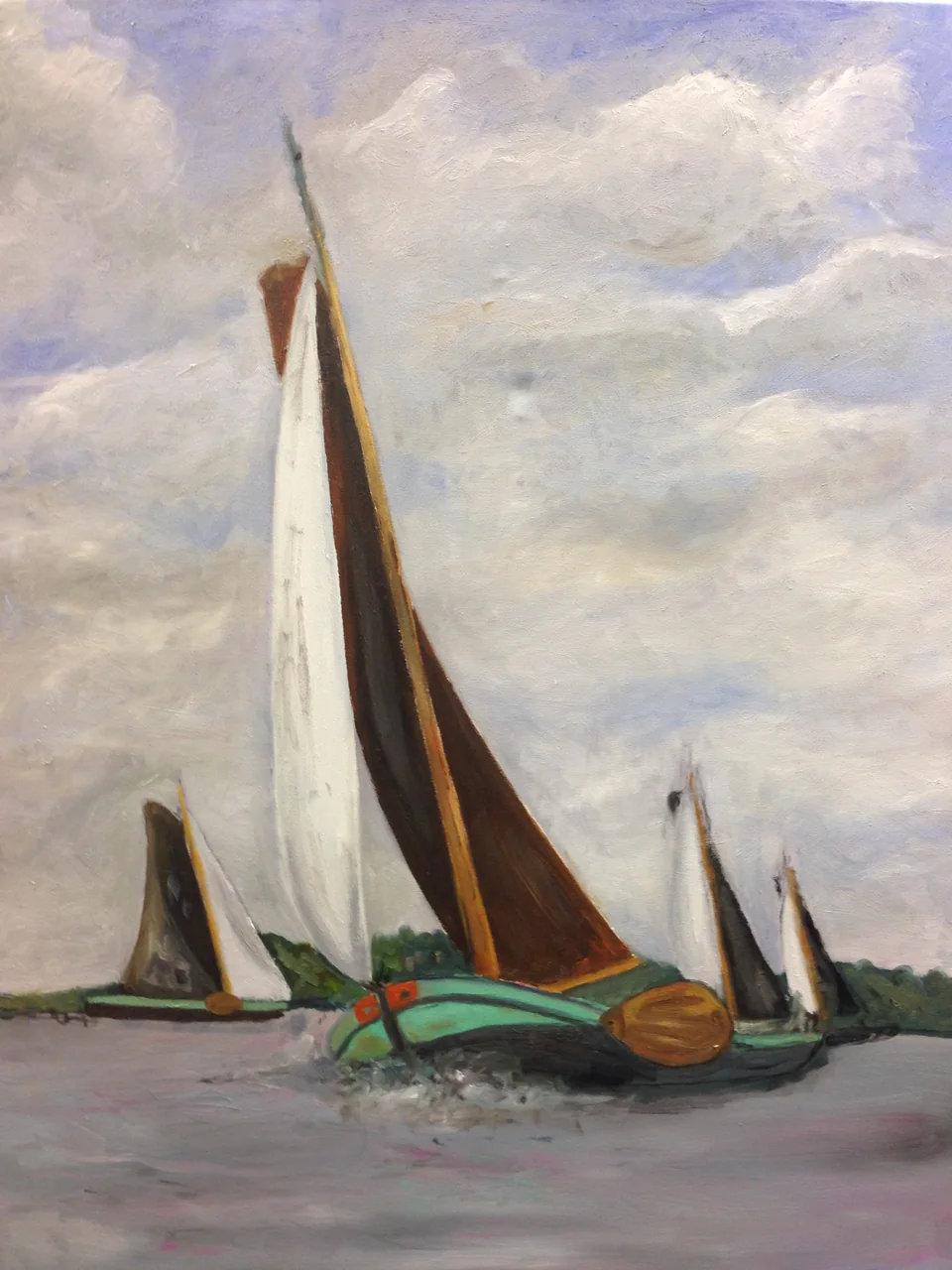Schilderij: Zeilboot