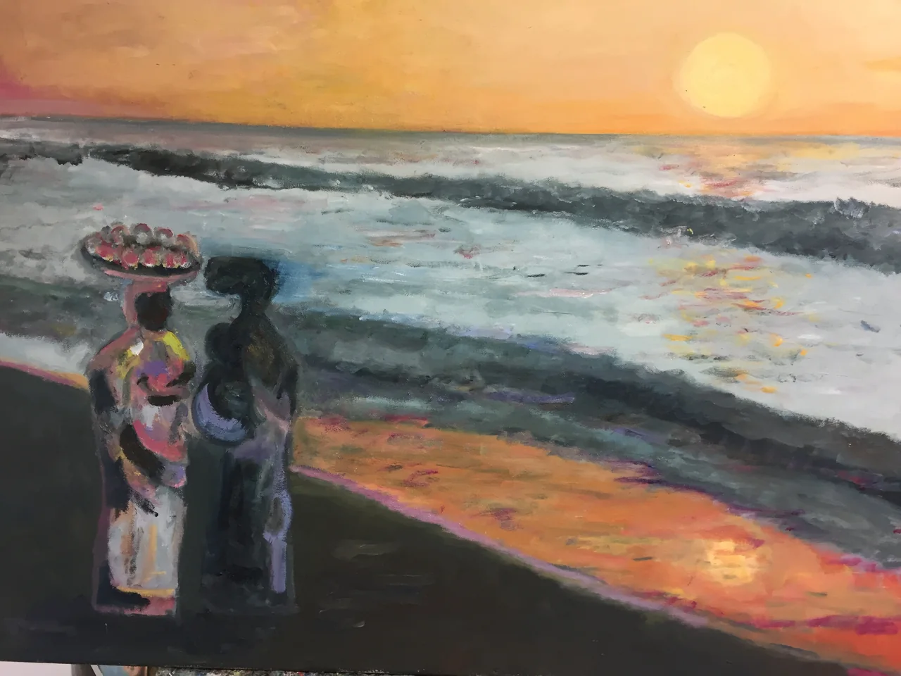 Schilderij: Senegambia beach