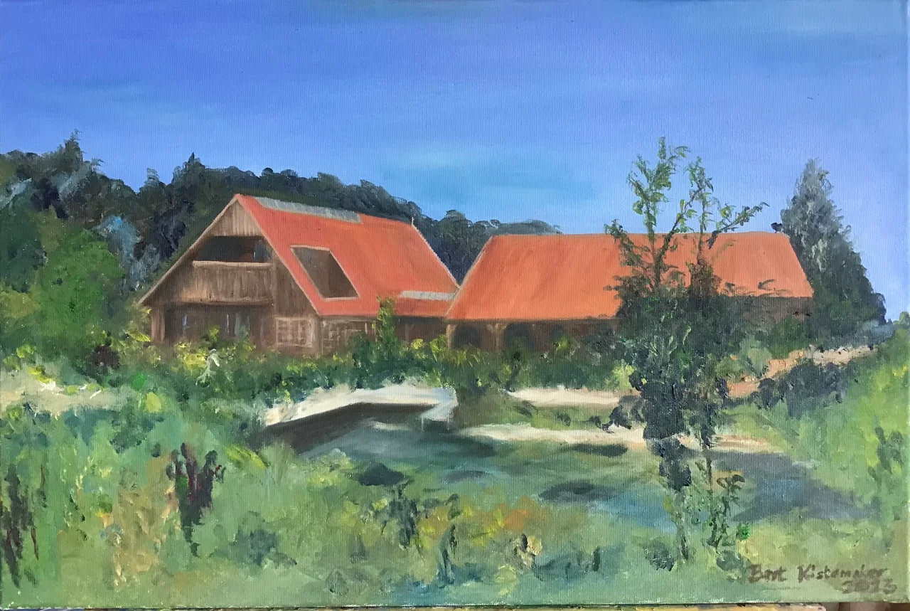 Schilderij: Boerderij