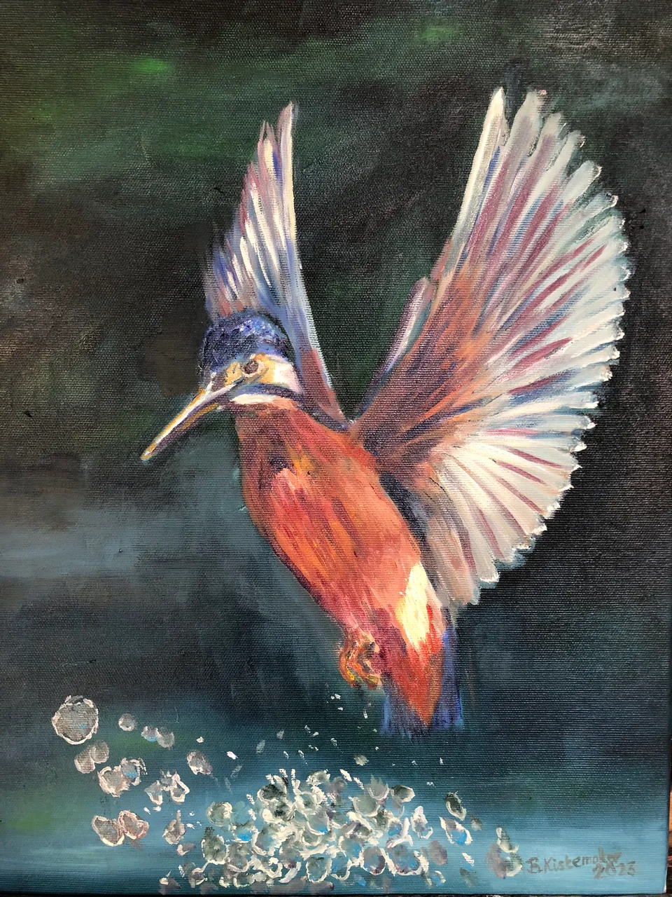 Schilderij: IJsvogeltje II