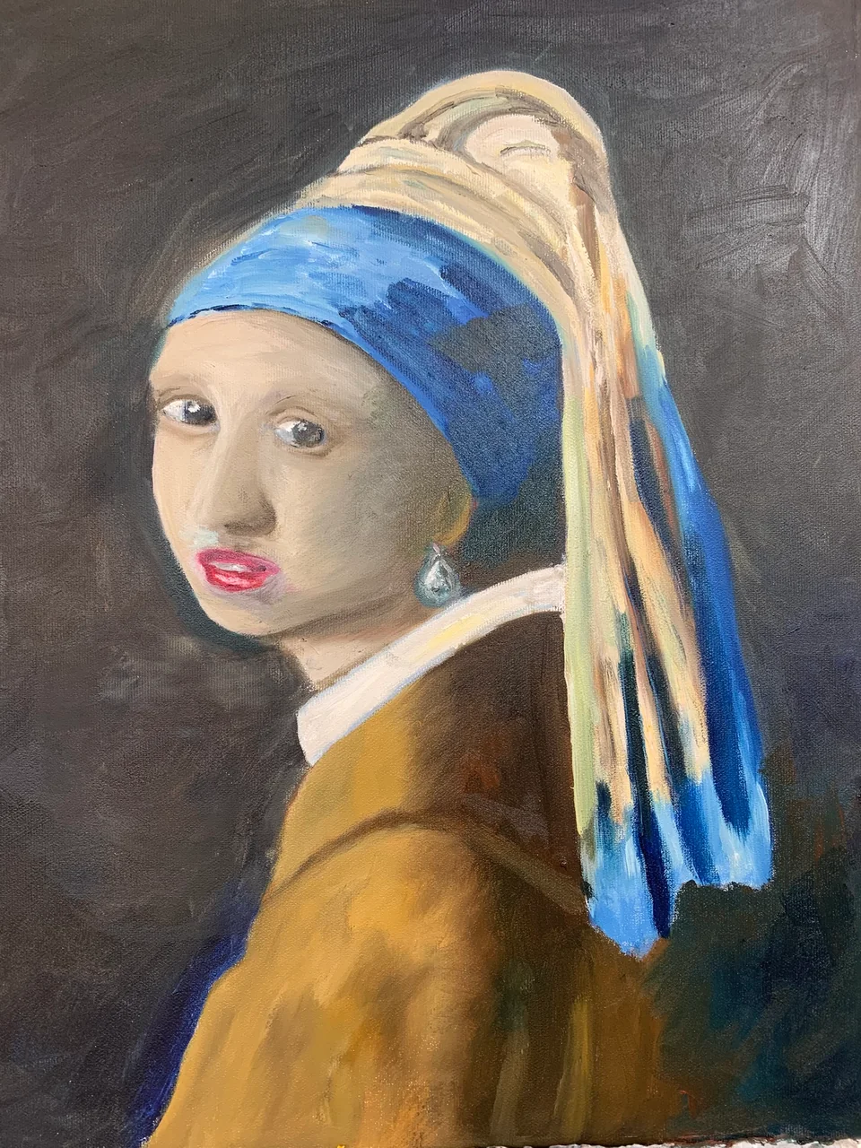 Schilderij: Meisje met de parel