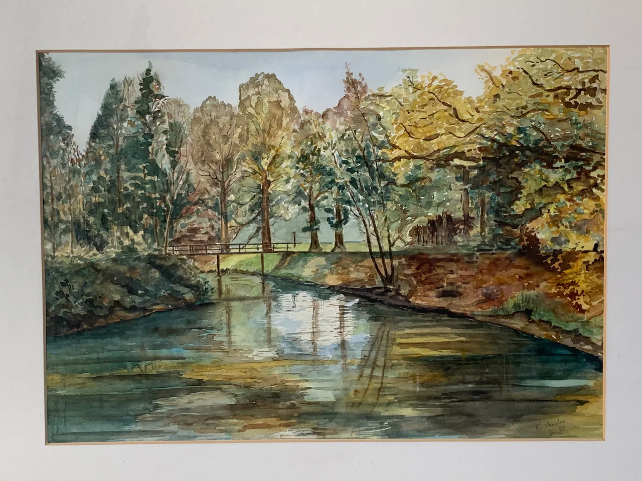 Schilderij: Engelse tuin Kalheupink
