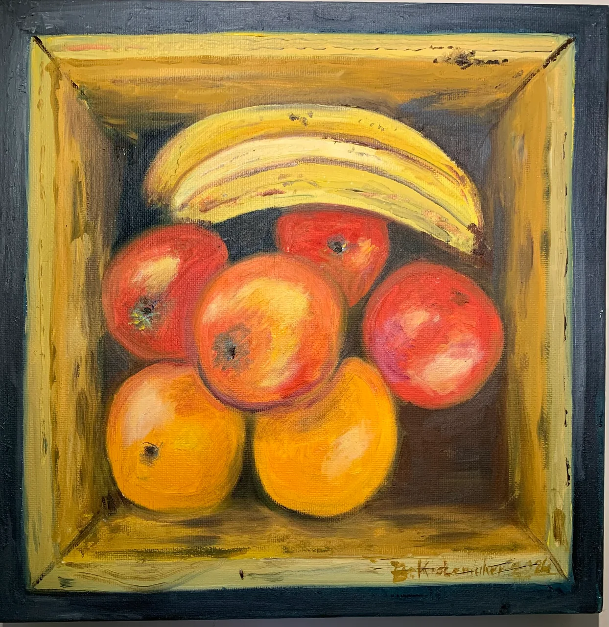 Schilderij: Fruitkistje