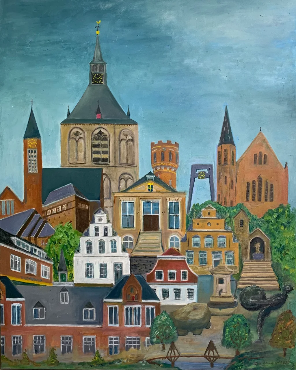 Studie en schilderproces