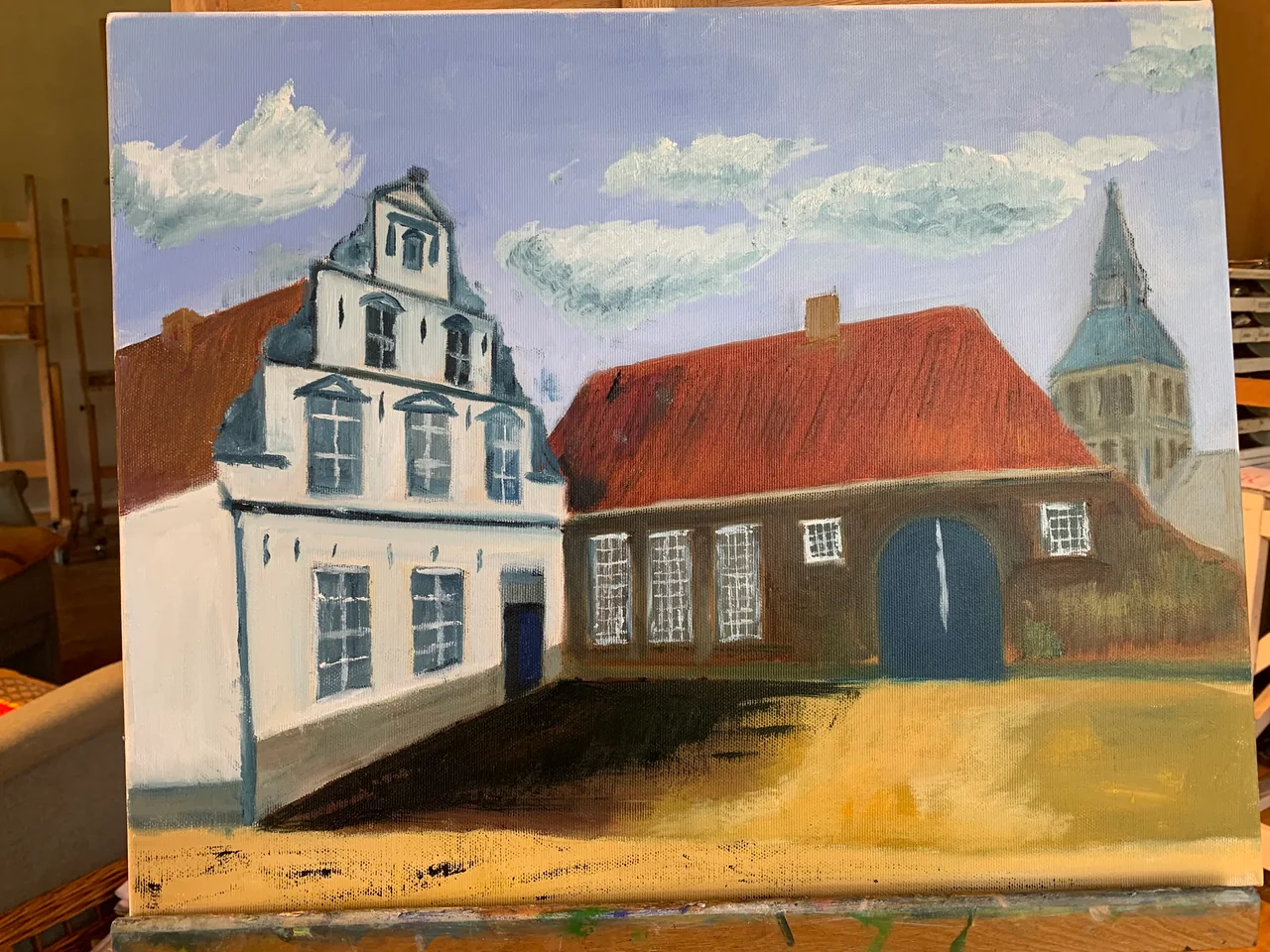 Studie en schilderproces