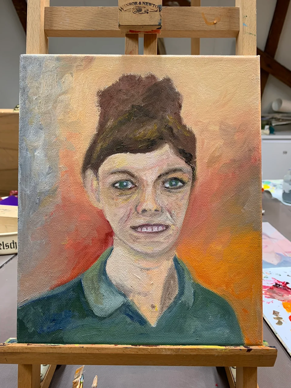 Studie en schilderproces