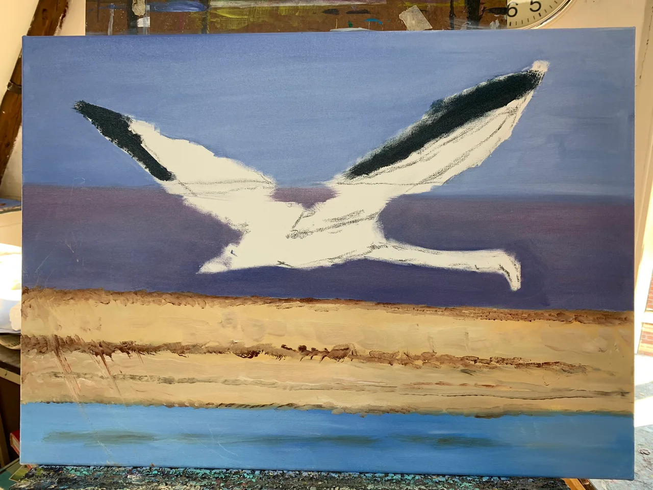 Studie en schilderproces