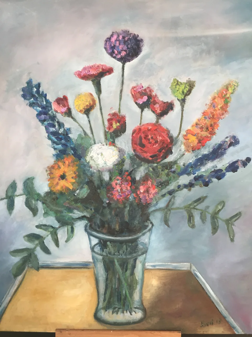 Studie en schilderproces