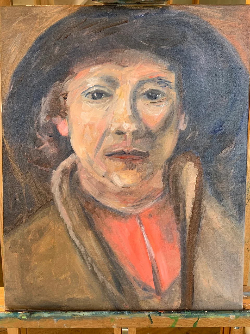 Studie en schilderproces